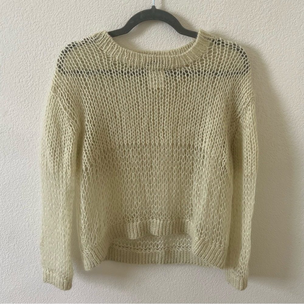 cream knit sweater